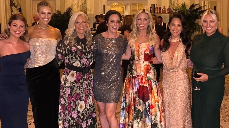 Ainsley Earhardt smiling with a group of women