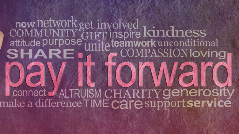 pay it forward word cloud