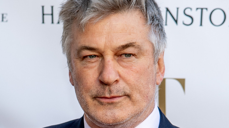 Alec Baldwin poses on the red carpet