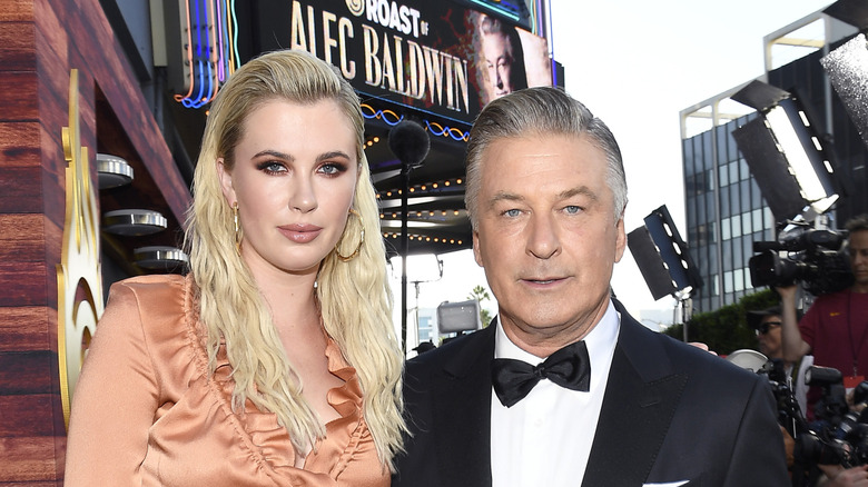 Ireland Baldwin and Alec Baldwin at the 2019 Comedy Central Roast of Alec Baldwin