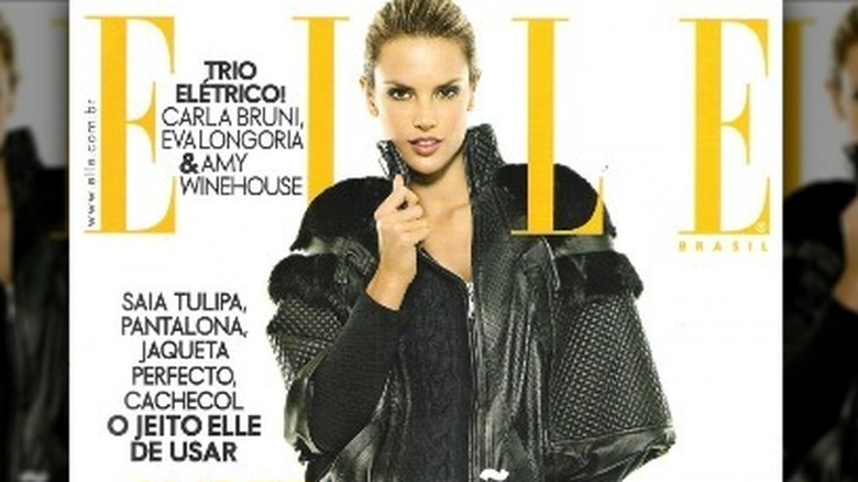 Alessandra Ambrosio on the cover of ELLE
