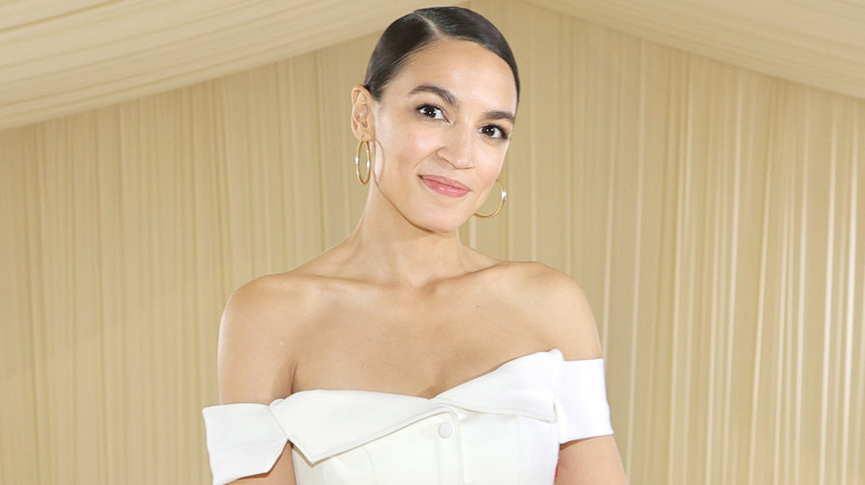 Alexandria Ocasio-Cortez posing