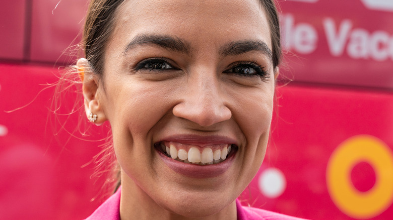 Alexandria Ocasio-Cortez smiling 