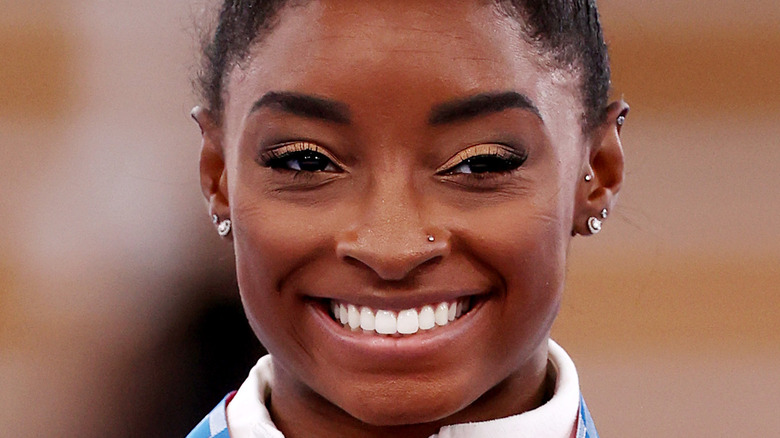 Simone Biles smiling