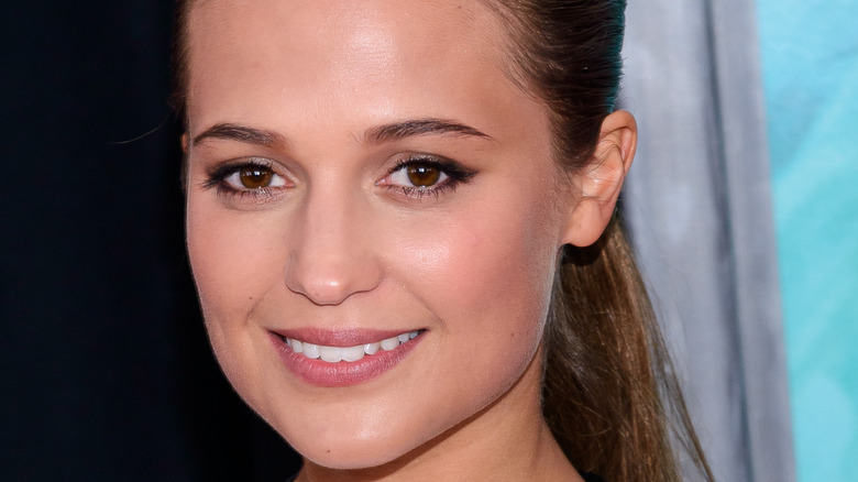 Alicia Vikander smiling