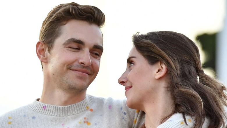 Alison Brie and Dave Franco smiling in Somebody I Used to Know