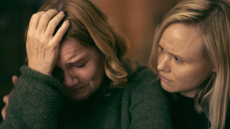 Alison Pill comforting