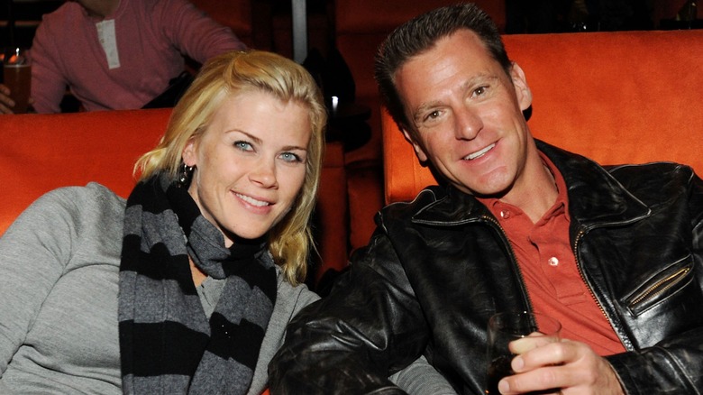 Alison Sweeney and Dave Sanov posing