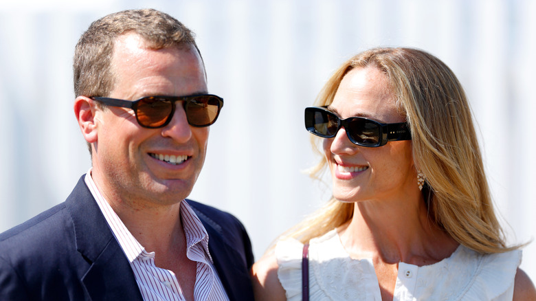 Peter Phillips and Harriet Phillips in sunglasses Polo Cup 2025