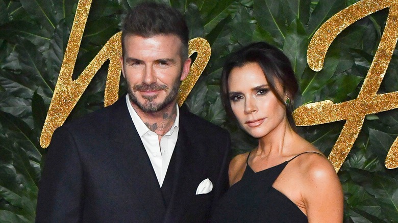 David and Victoria Beckham at event