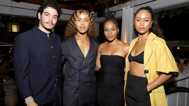 Netta Walker with the cast of All American: Homecoming