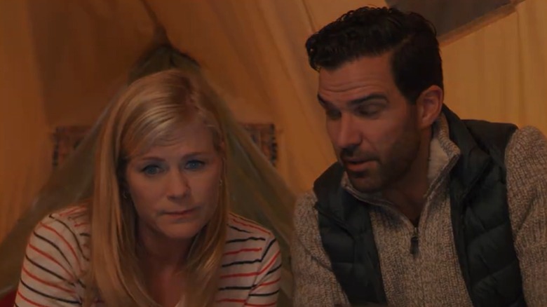 Alison Sweeney (left) in "Chronicle Mysteries: Helped to Death"