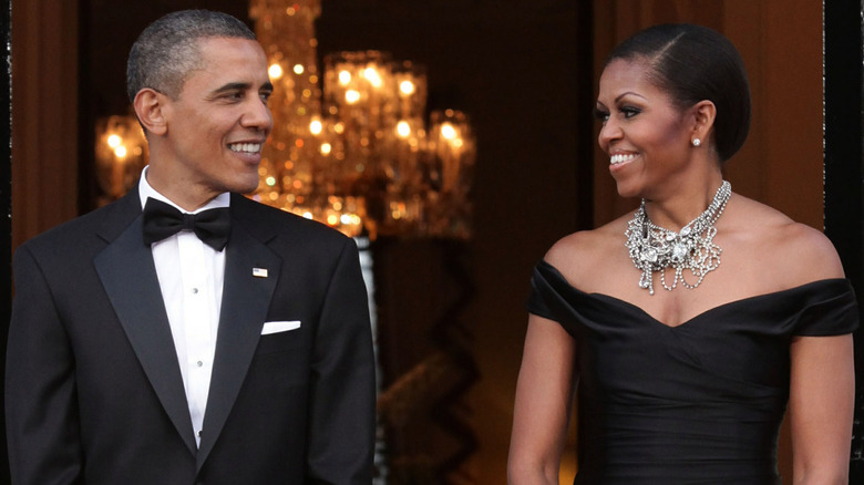 Barack and Michelle Obama in London, May 2011