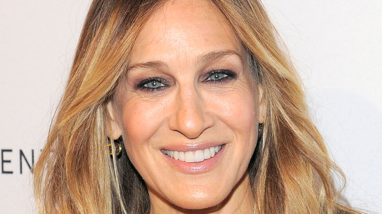 Sarah Jessica Parker smiling on the red carpet