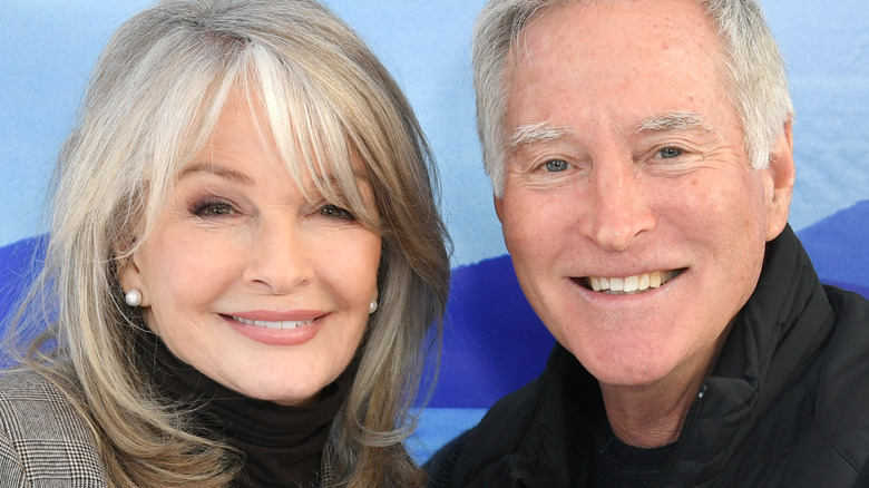 Deidre Hall and Drake Hogestyn smiling