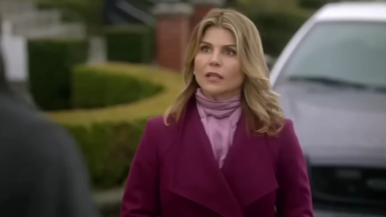 Screenshot from Hallmark movie "Garage Sale Mysteries: The Pandora's Box Murders" starring Lori Loughlin.