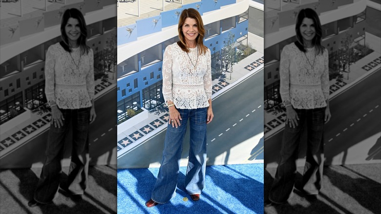 Lori Loughlin posing at event