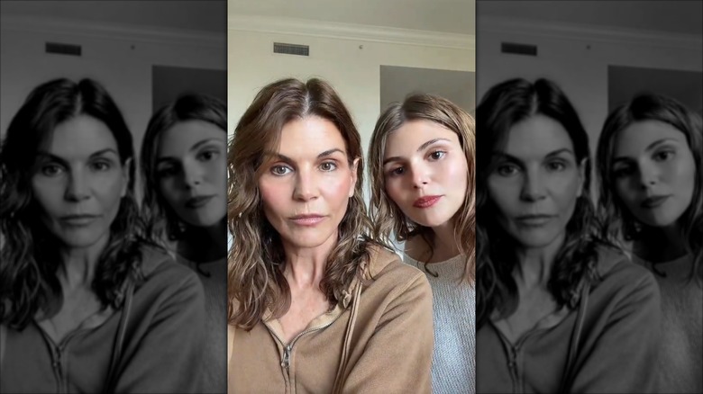 Lori Loughlin and Olivia Jade in a TikTok video