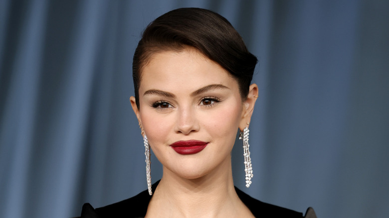 Closeup of Selena Gomez posing