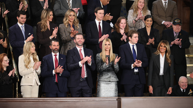 The Trump family at the State of the Union address