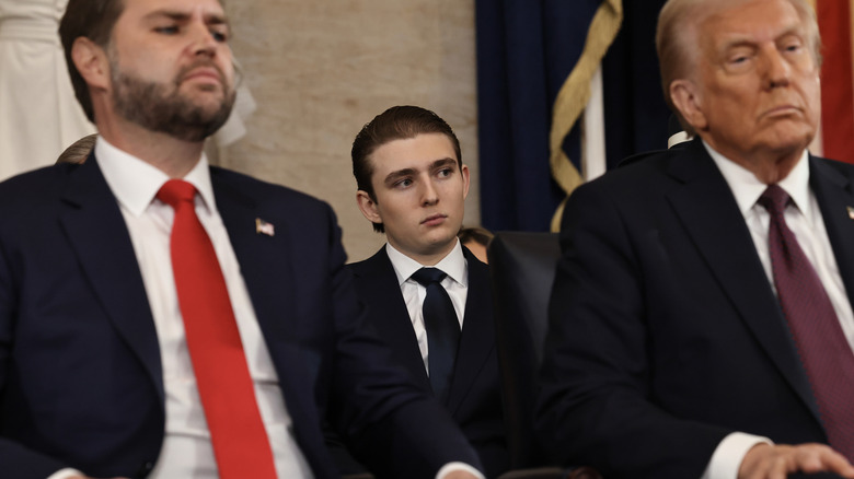 Barron Trump during Donald Trump's second inauguration