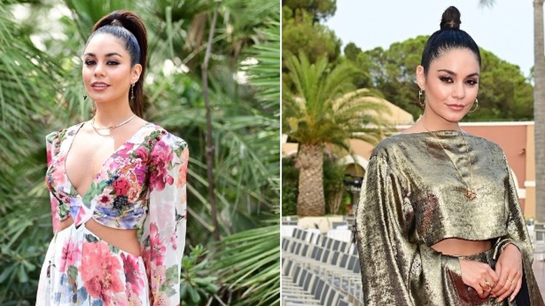 Vanessa Hudgens posing at the Filming Italy Festival