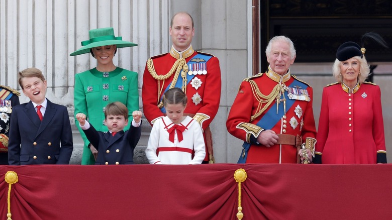 Prince William salutes in the Trooping the Colour parade