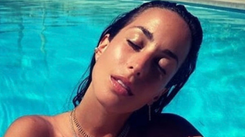 Ines de Ramon in a pool