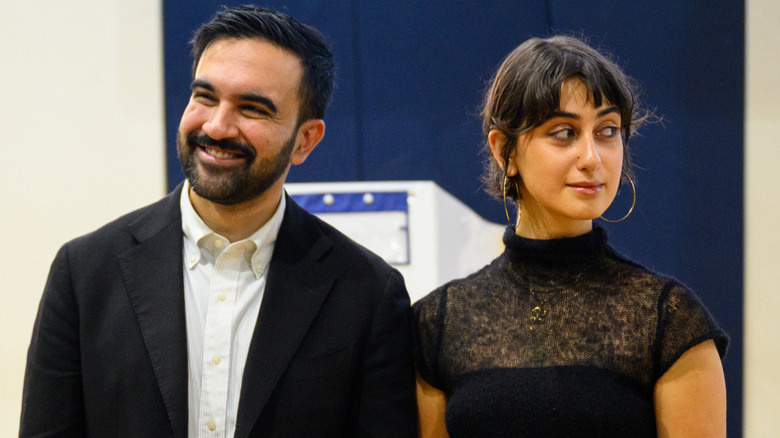 Zohran Mamdani and Rama Duwaji filling out their ballots on November 4, 2025