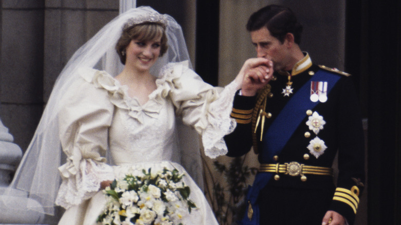 Princess Diana and Prince Charles on balcony