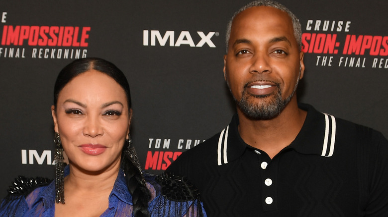 Egypt Sherrod and Mike Jackson at a screening of "Mission Impossible"