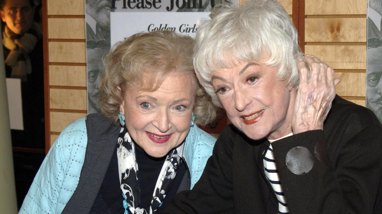 Betty White and Bea Arthur at a DVD signing