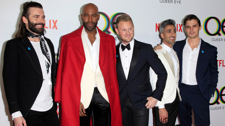 The five "Queer Eye" hosts at an event in 2018