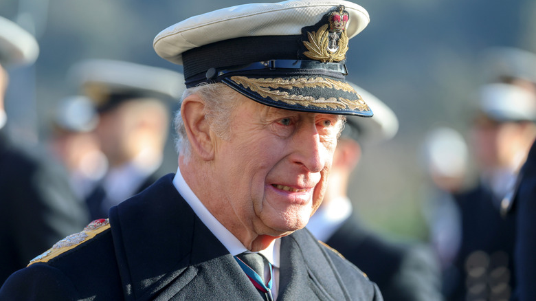 King Charles III at the Britannia Naval College