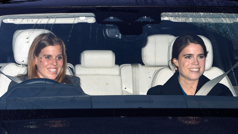 Princess Beatrice and Princess Eugenie attend Christmas lunch with the royals