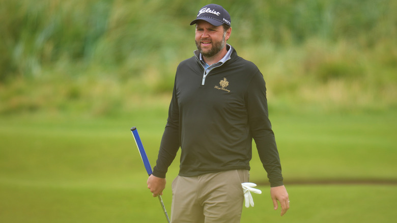 JD Vance playing golf at Trump Turnberry