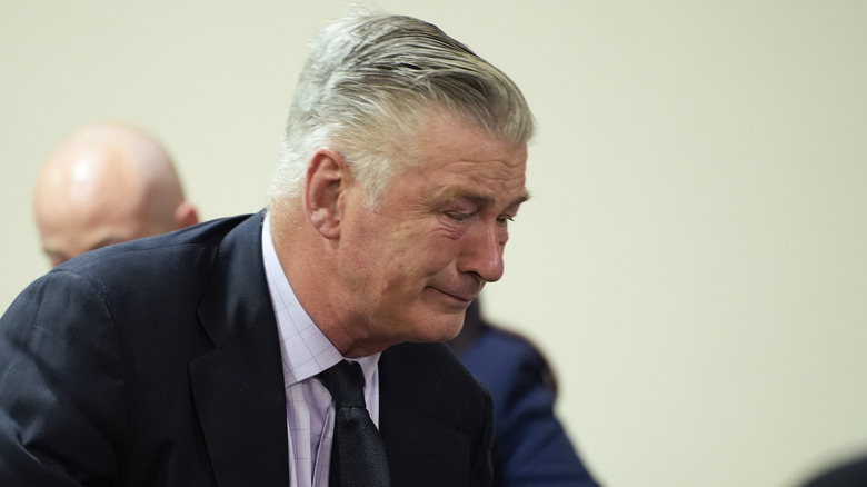 Alec Baldwin gets emotional at his trial