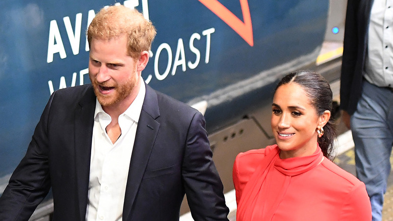 Meghan Markle and Prince Harry attend an event