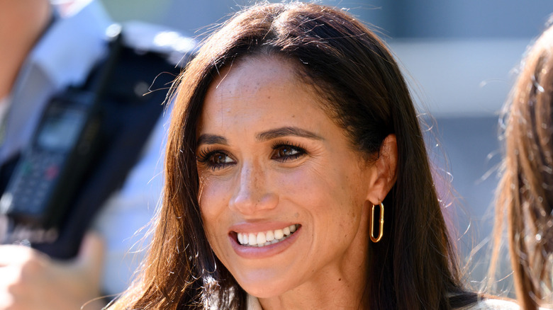 Smiling Meghan Markle at the 2023 Invictus Games