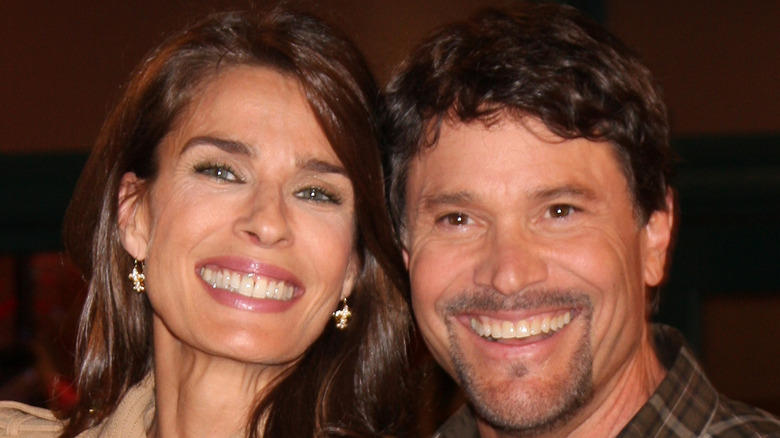 Kristian Alfonso and Peter Reckell at an event. 