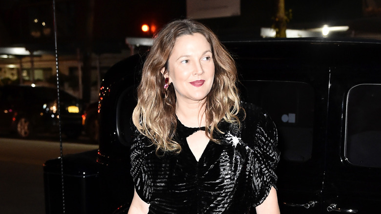 Drew Barrymore at an event in 2019 wearing all black