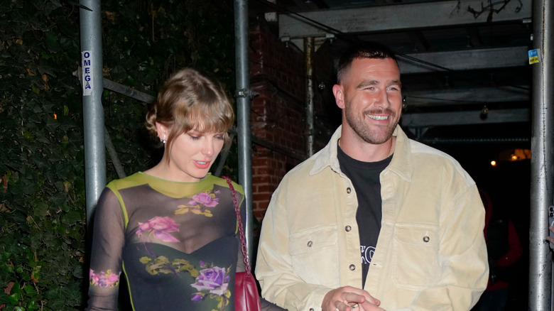 Taylor Swift and Travis Kelce photographed at Waverly Inn in 2023