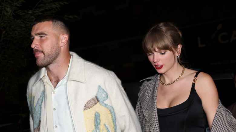 Taylor Swift and Travis Kelce photographed in New York in October 2023