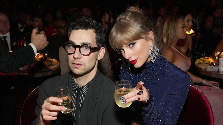 Taylor Swift and Jack Antonoff at an event together