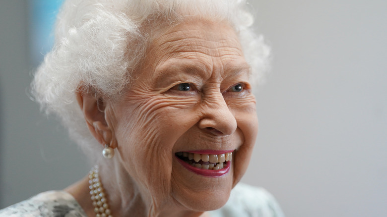 Queen Elizabeth smiling 