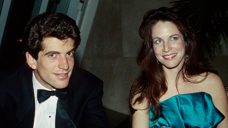 JFK Jr. and Christina Haag smiling