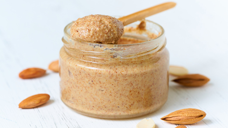 Almond butter jar