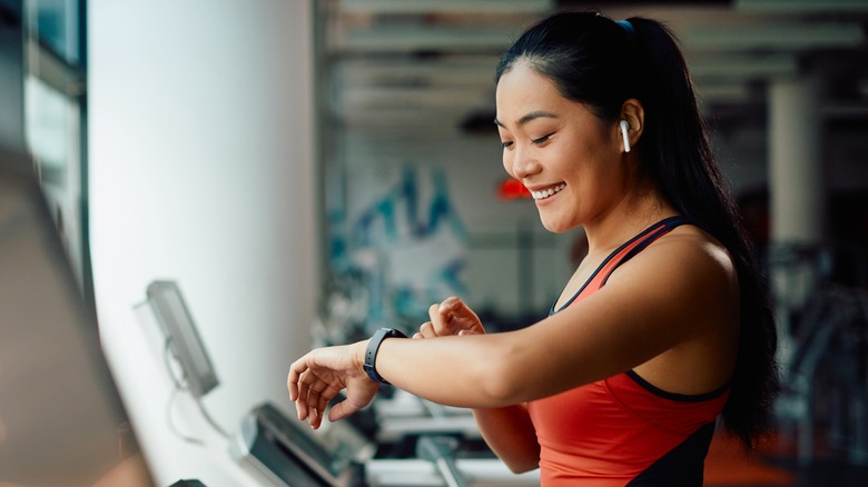 Woman in gym