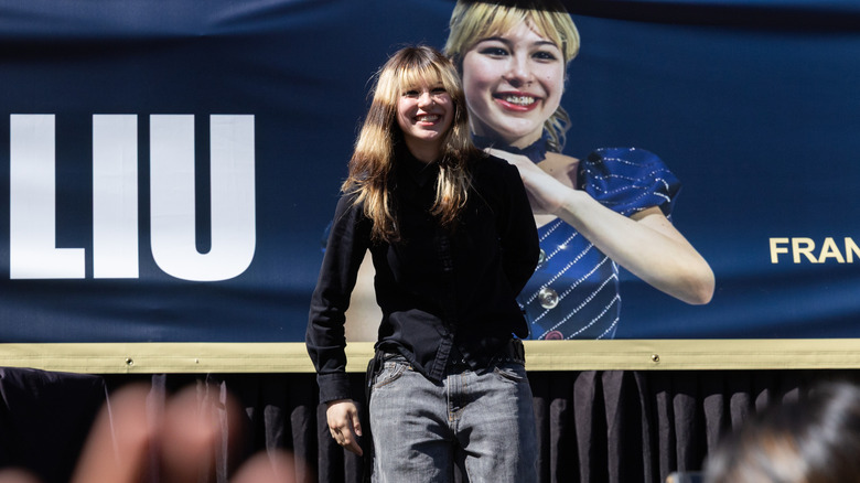 Alysa Liu at her Olympics celebration in Oakland