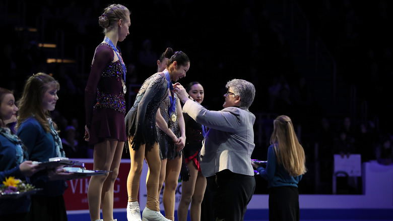 Alysa Liu earning a gold medal in 2019